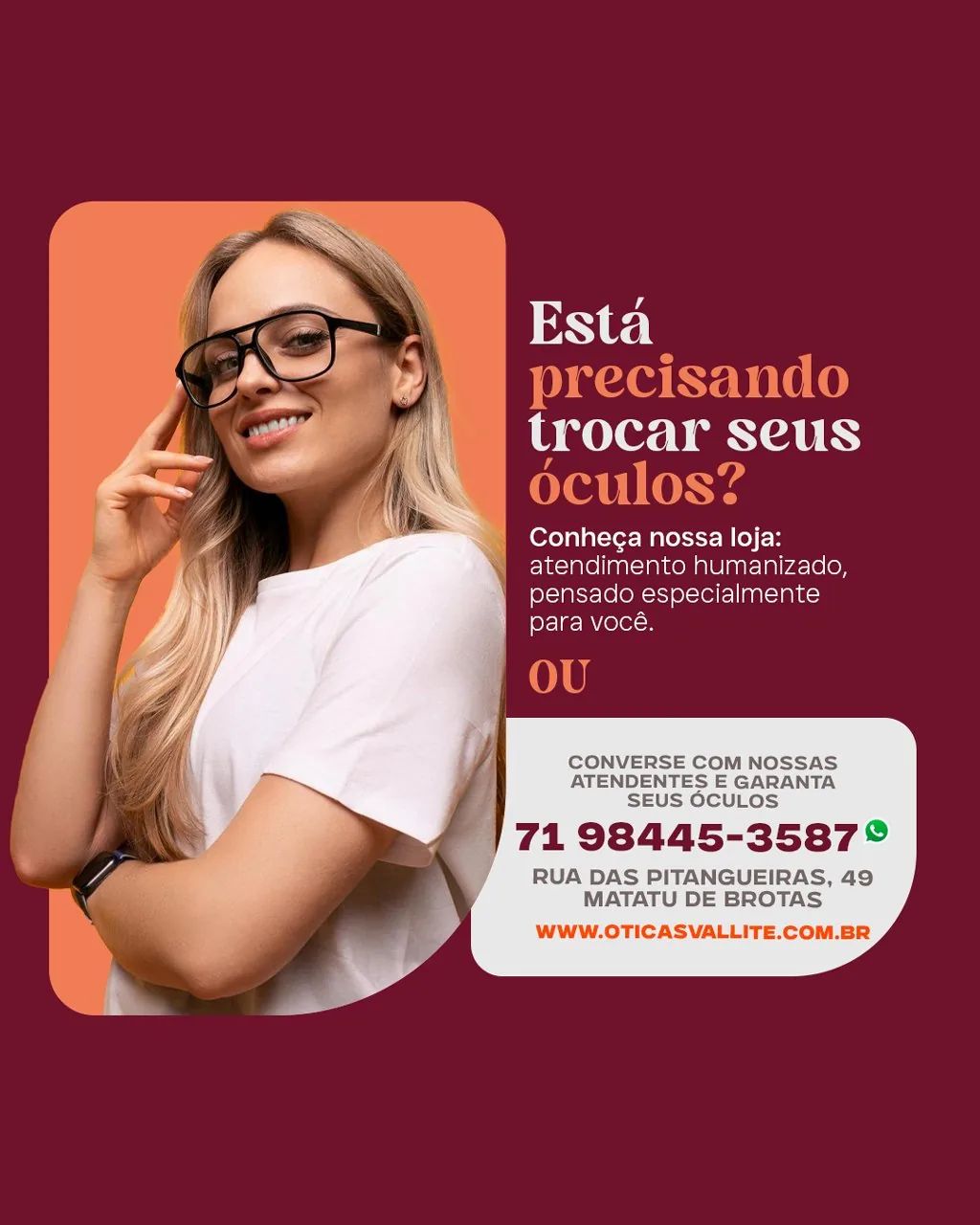 Social Media Óticas Vallitê